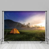 Aperturee - Aperturee Valley Camping Sunrise Scenery Photography Backdrop